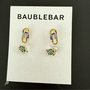Baublebar NWT Summer Fun set of 2 Earrings